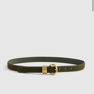 [SOLD] NWT: Madewell Suede Metal Keeper Belt | XS